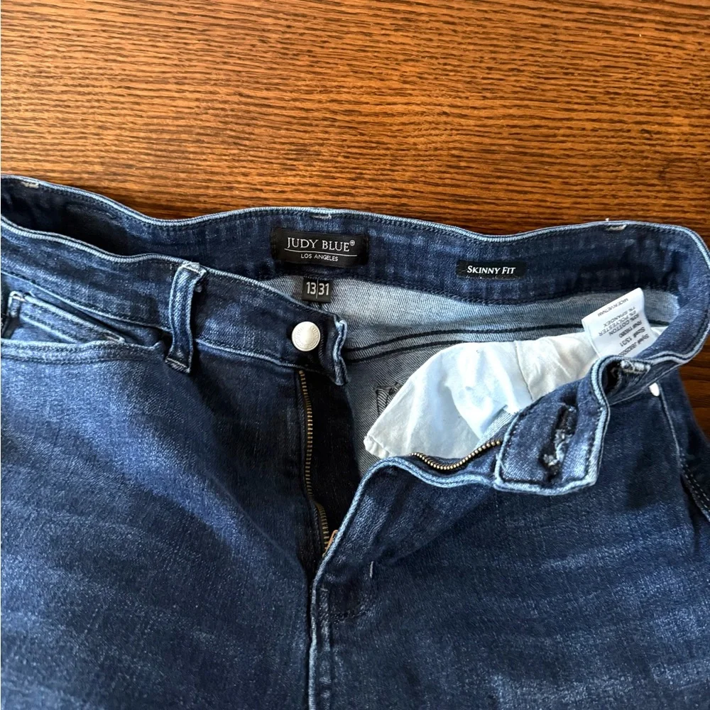 Judy Blue Dark Wash Skinny Jeans - Picture 5 of 5